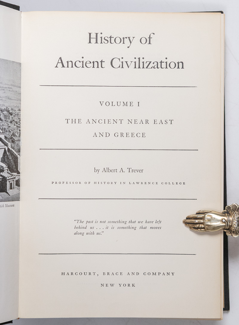 History of Ancient Civilization: Volume I The Ancient Near East and Greece, Volume II The Roman World.