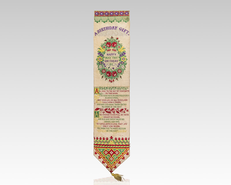 Stevengraph Bookmark "A Dear Friend's Wish."