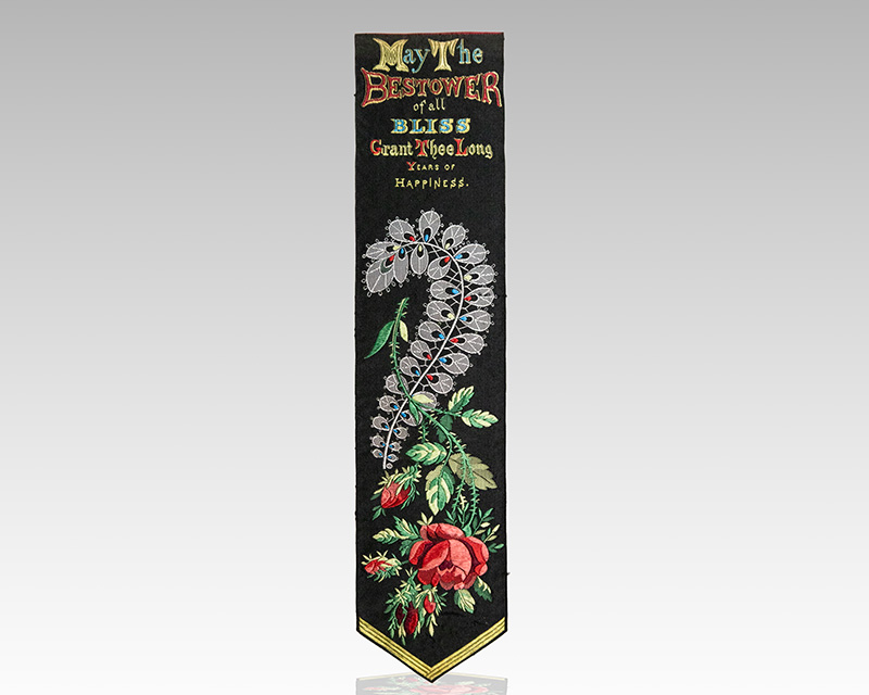Stevengraph Bookmark "May The Bestower."