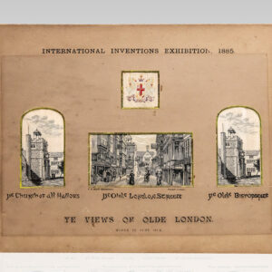 Stevengraph Mounted Picture Card "Ye Views of Olde London."