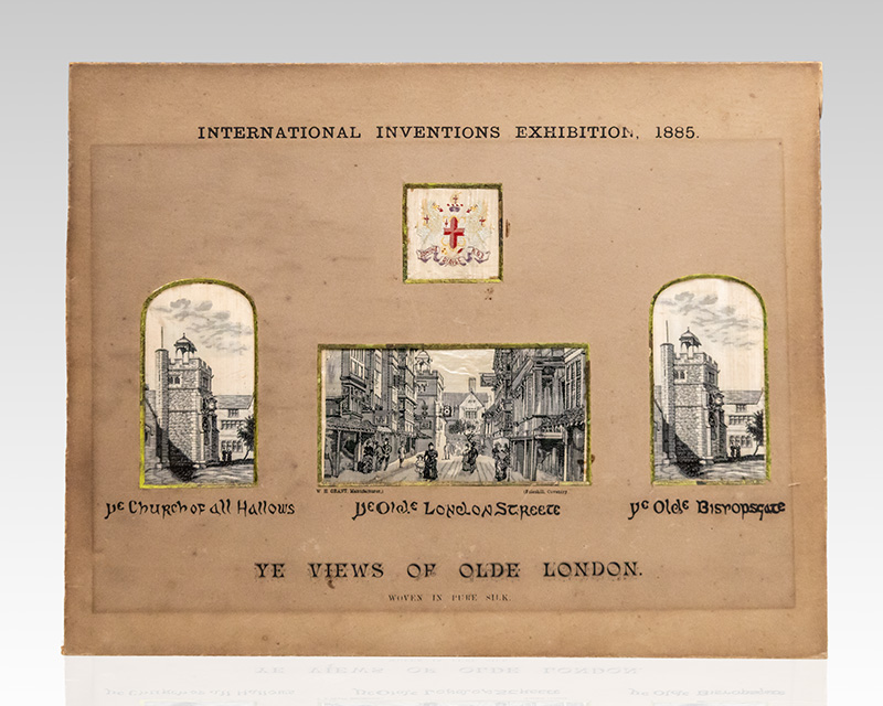 Stevengraph Mounted Picture Card "Ye Views of Olde London."