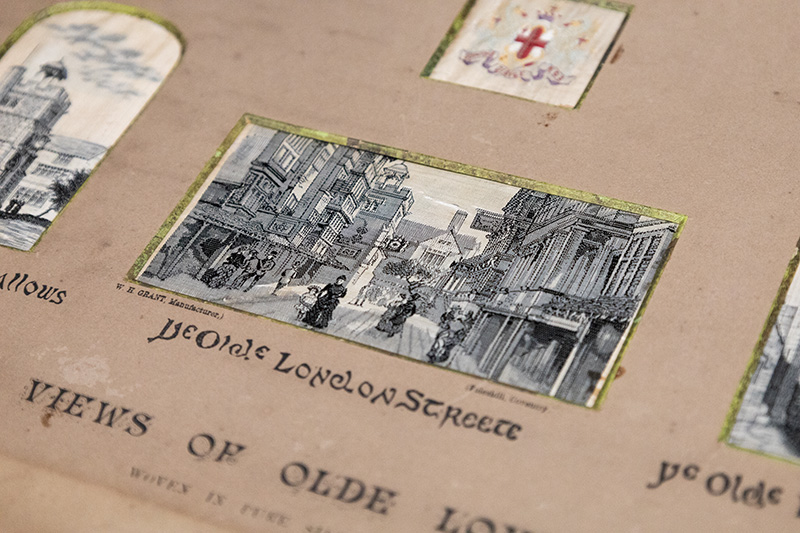 Stevengraph Mounted Picture Card "Ye Views of Olde London."