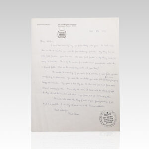 Paul Dirac Autograph Letter Signed.