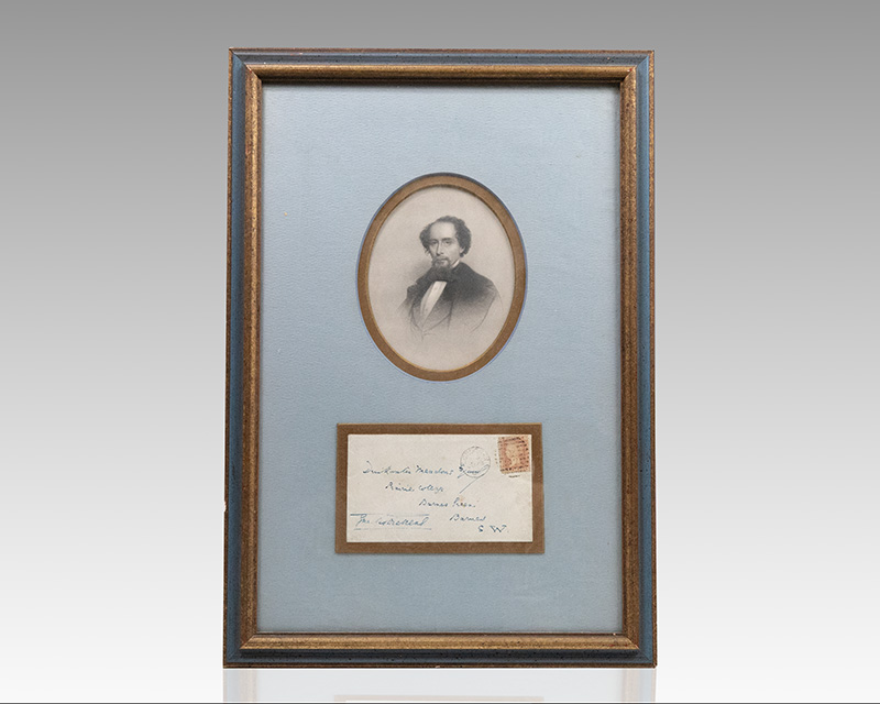 Charles Dickens Autograph Envelope Signed.