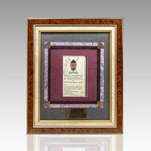 Martin Luther King Jr. and Coretta Scott King Signed Kenyan Independence Day Invitation.