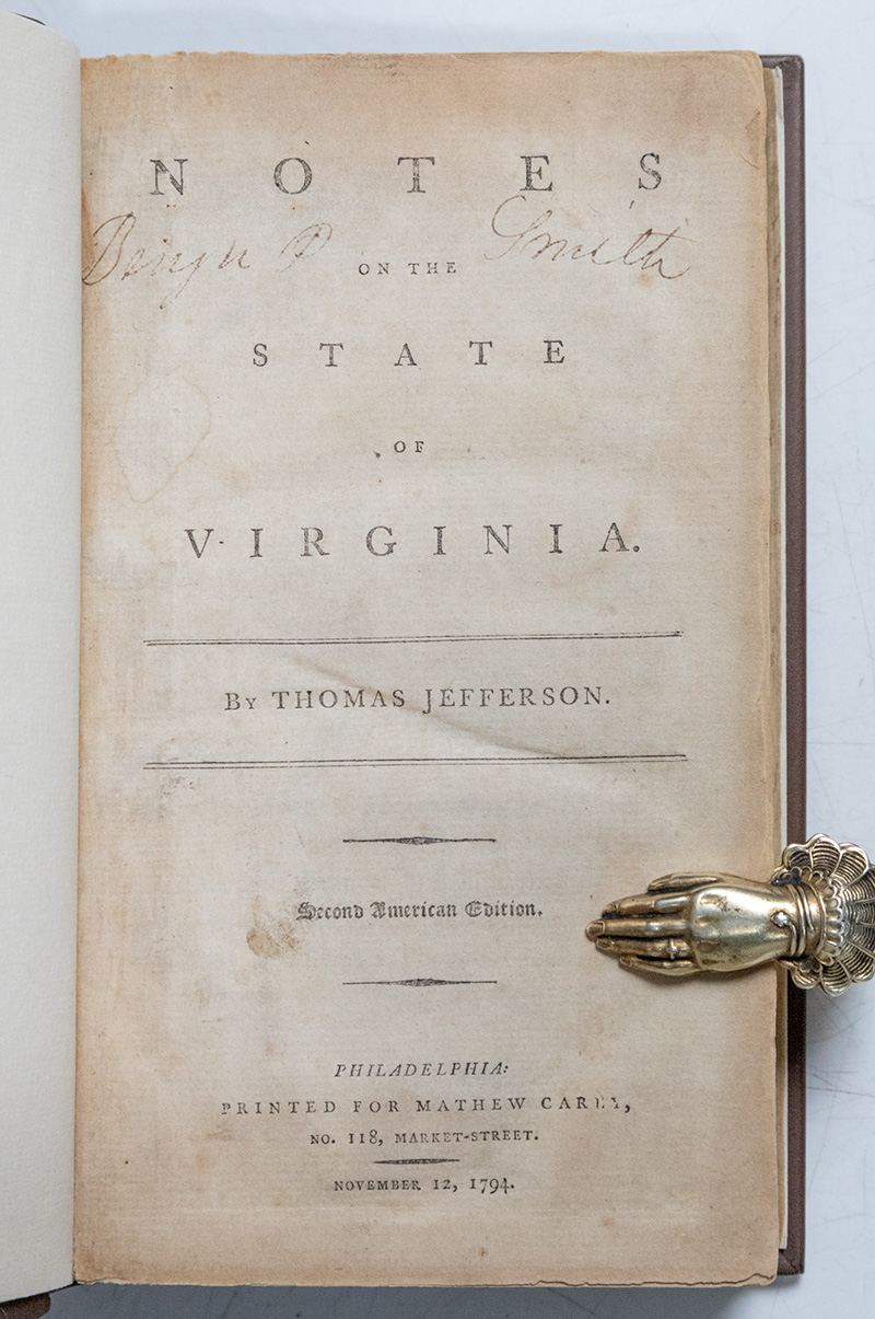 Notes on the State of Virginia.