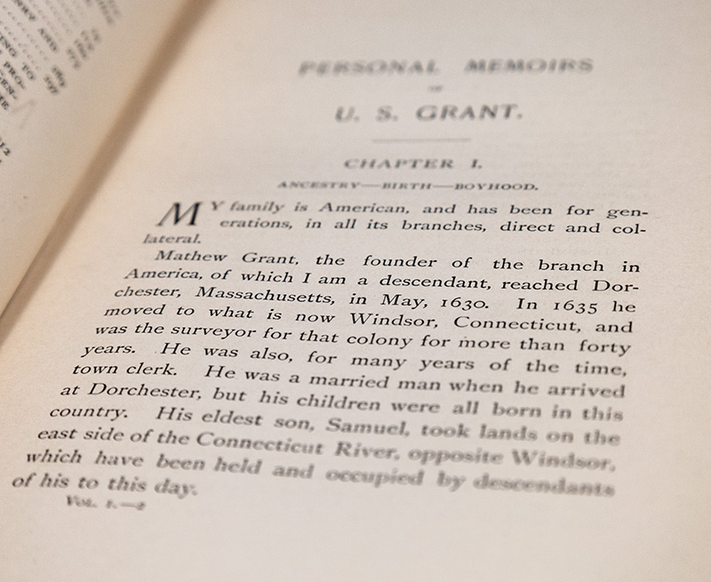 Personal Memoirs of U.S. Grant.