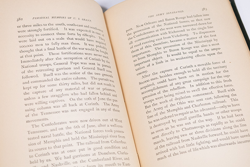 Personal Memoirs of U.S. Grant.