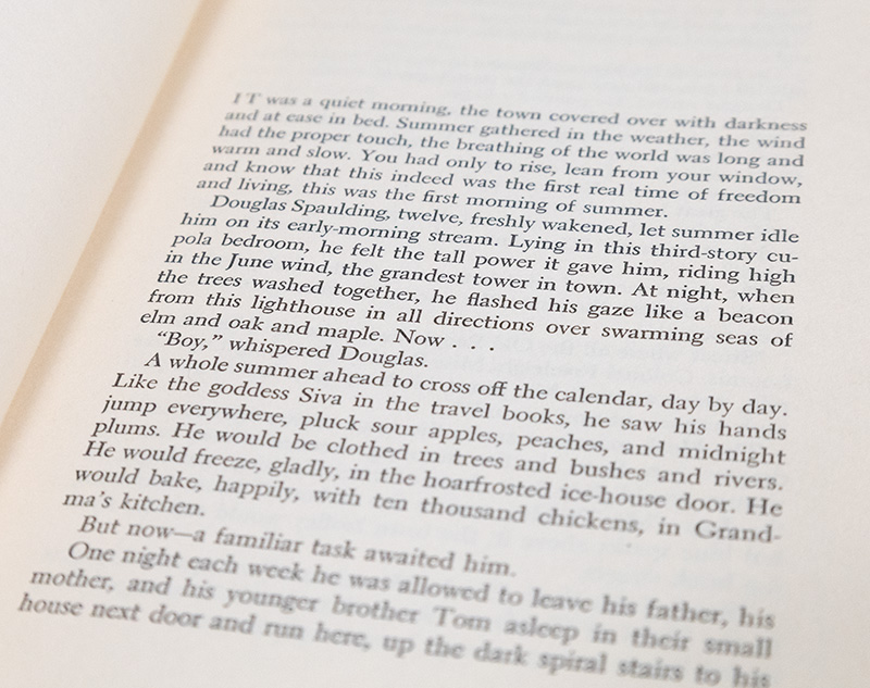 Dandelion Wine.