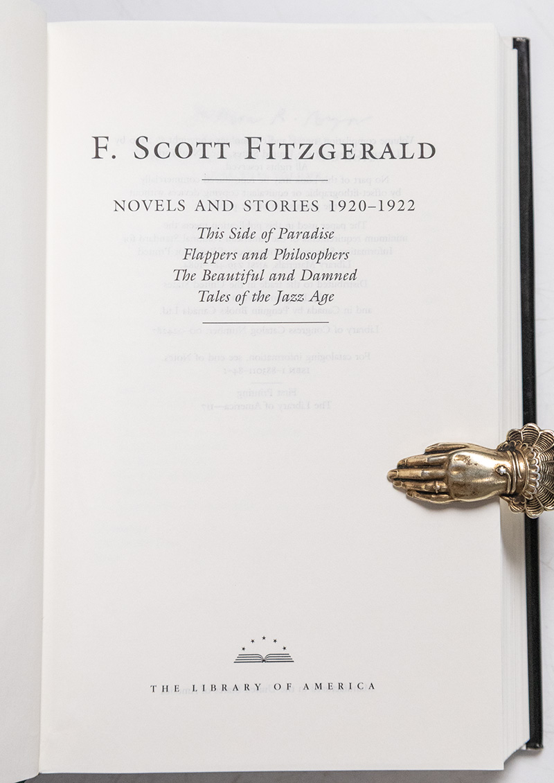 F. Scott Fitzgerald. Novels and Stories 1920-1922: This Side of Paradise, Flappers and Philosophers, The Beautiful and Damned, and Tales of the Jazz Age.
