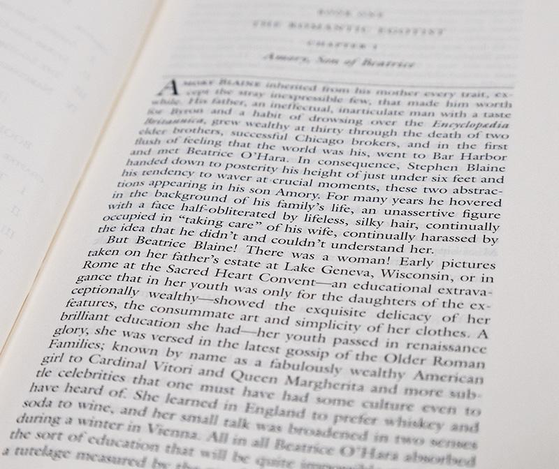 F. Scott Fitzgerald. Novels and Stories 1920-1922: This Side of Paradise, Flappers and Philosophers, The Beautiful and Damned, and Tales of the Jazz Age.