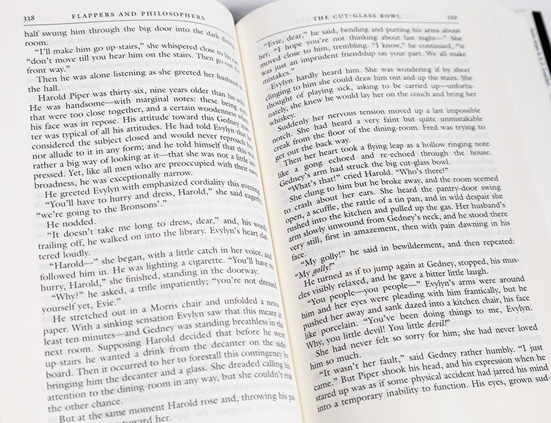 F. Scott Fitzgerald. Novels and Stories 1920-1922: This Side of Paradise, Flappers and Philosophers, The Beautiful and Damned, and Tales of the Jazz Age.