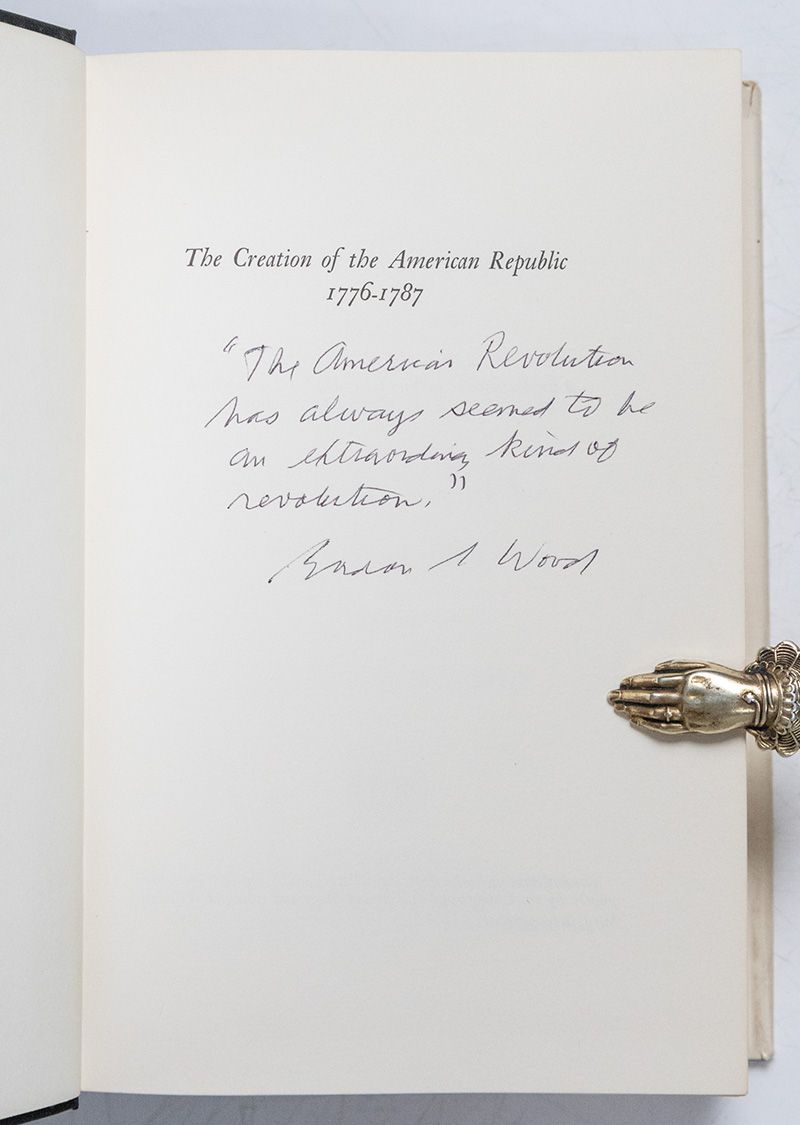 The Creation of the American Republic 1776-1787.