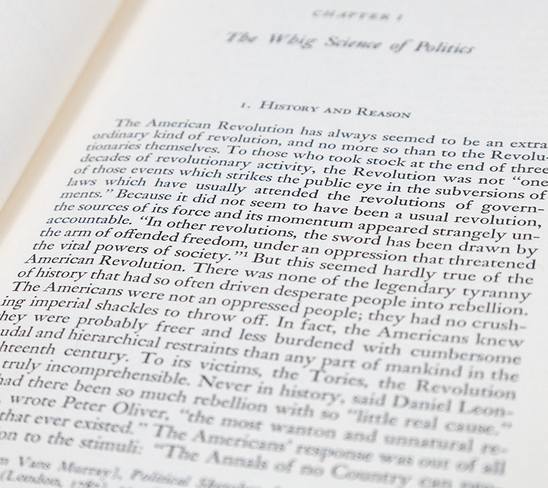 The Creation of the American Republic 1776-1787.