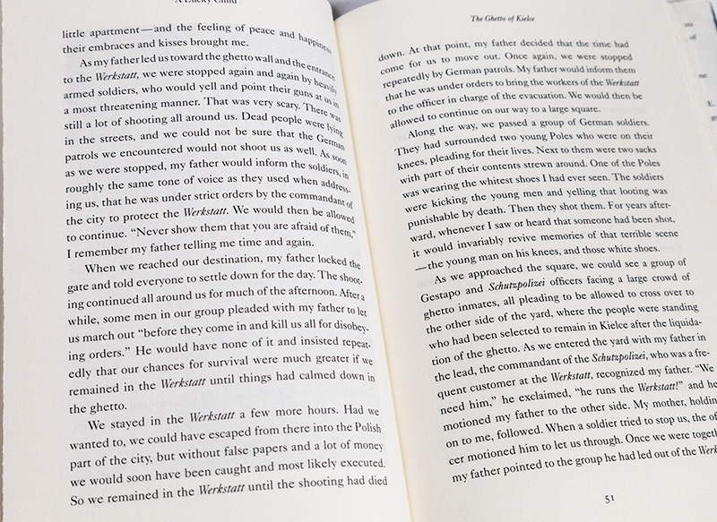 A Lucky Child: A Memoir of Surviving Auschwitz as a Young Boy.