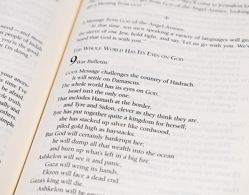 The Message: The Bible In Contemporary Language.