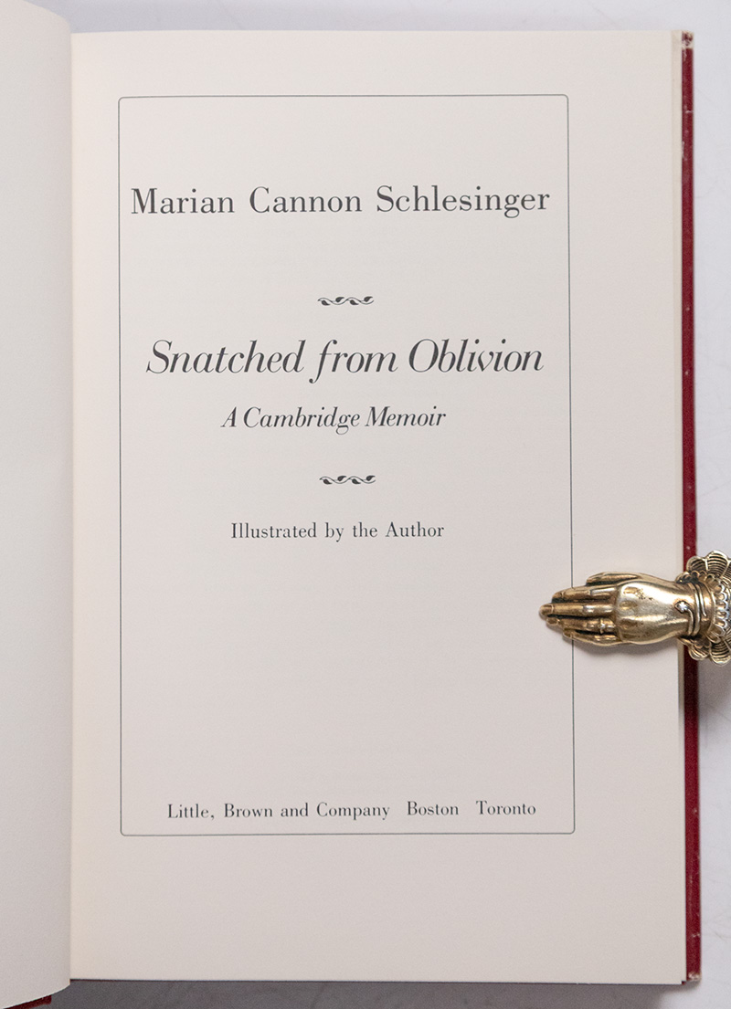 Snatched from Oblivion: A Cambridge Memoir.