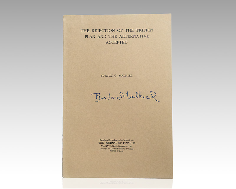 The Journal of Finance: The Rejection of the Triffin Plan and the Alternative Accepted.