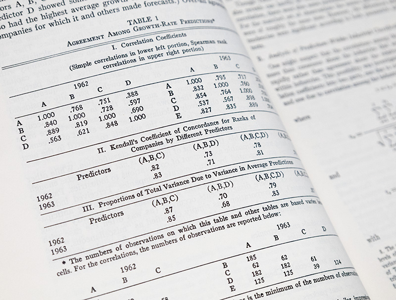 The Journal of Finance: The Consensus and Accuracy of Some Predictions of the Growth of Corporate Earnings.