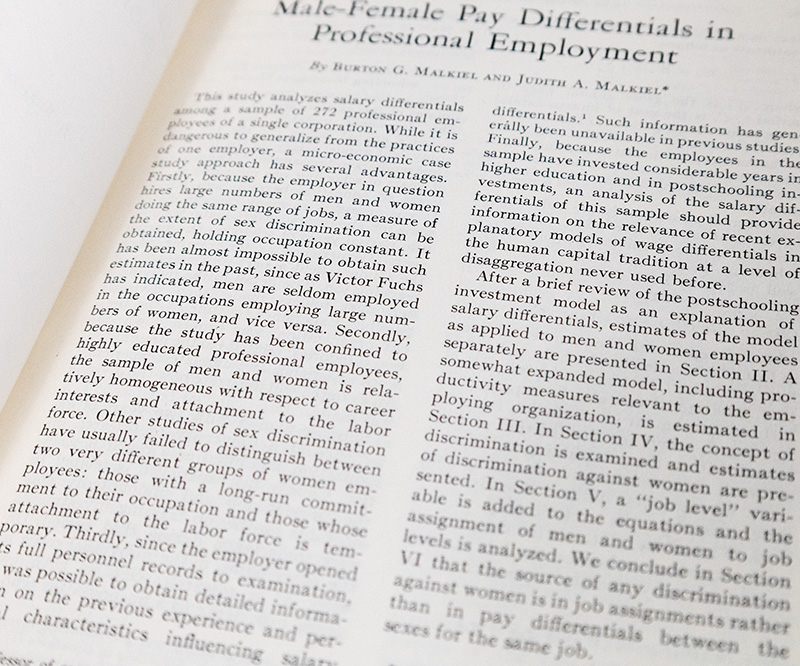 The American Economic Review: Male-Female Pay Differentials in Professional Employment.
