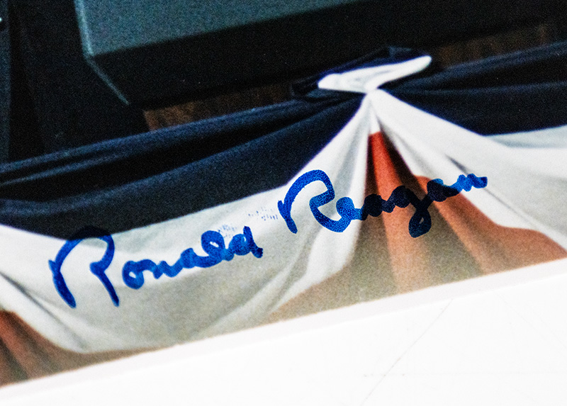 Ronald Reagan Signed Photograph.
