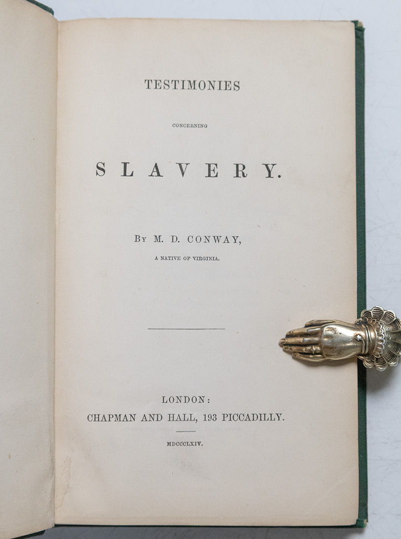 Testimonies Concerning Slavery.