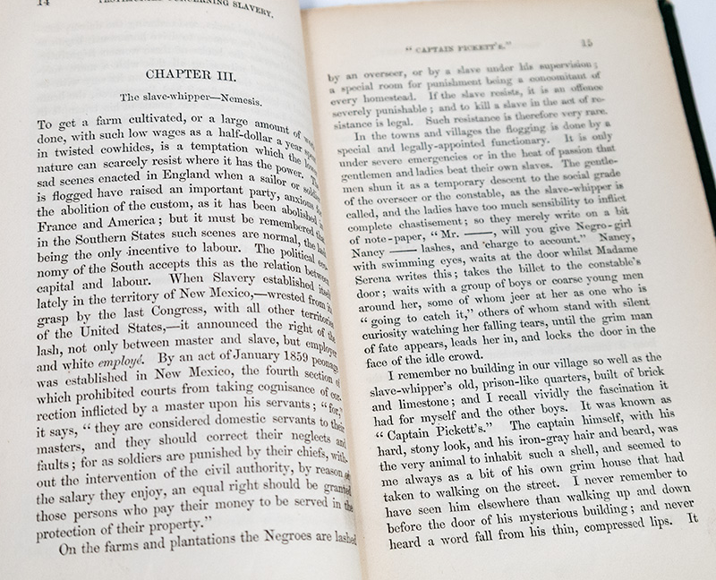 Testimonies Concerning Slavery.