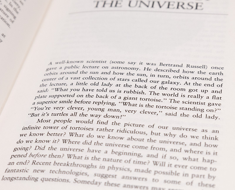 A Brief History of Time: From the Big Bang to Black Holes.