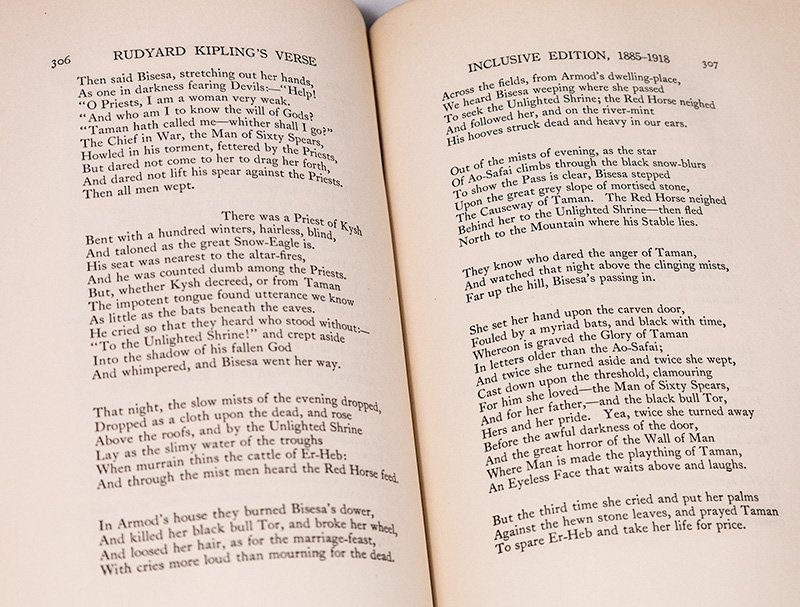 Rudyard Kipling's Verse: Inclusive Edition 1885-1918.