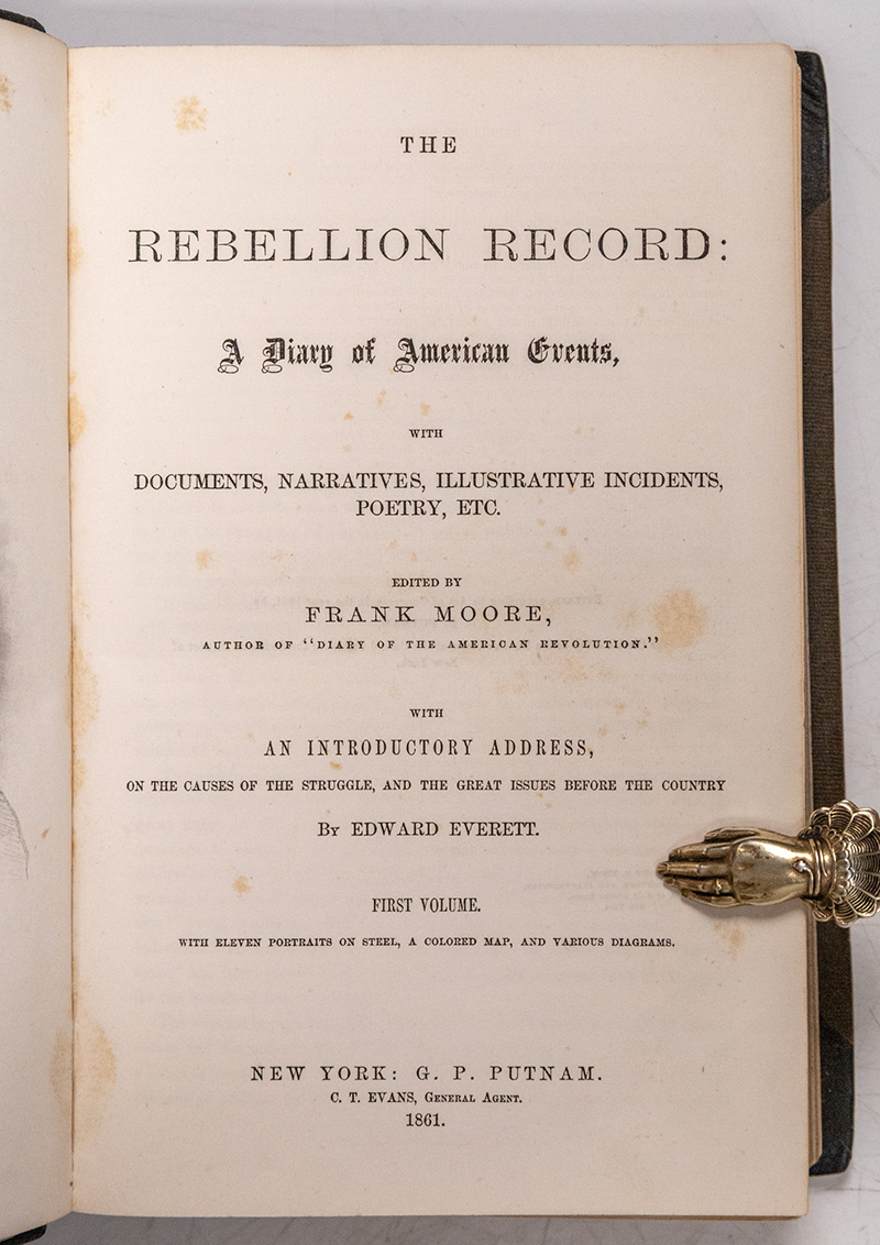 Cornerstone Speech. IN: The Rebellion Record: A Diary of American Events, with Documents, Narratives, Illustrative Incidents, Poetry, Etc.