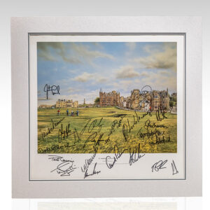 "St Andrews – Home of Golf" Print Signed by Twenty-One Open Champions.