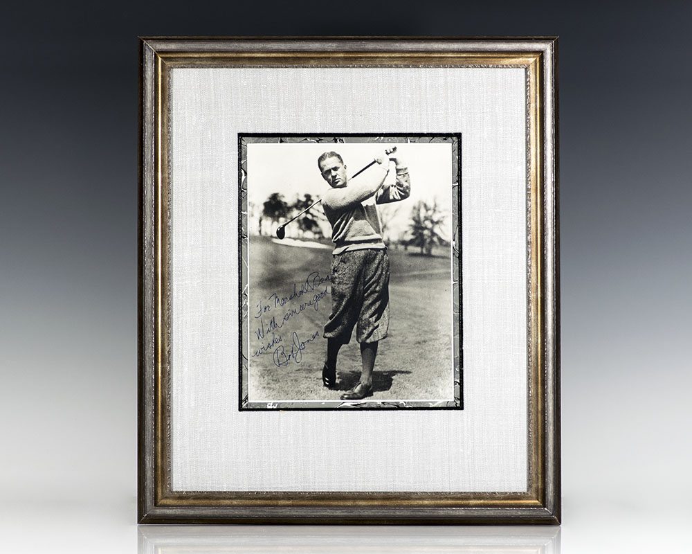 Bobby Jones Signed Photograph.