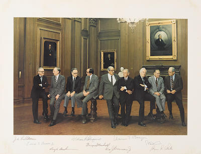 Warren E. Burger Supreme Court Signed Photograph. - Image 3