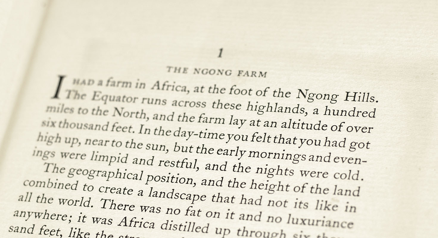 Out of Africa.