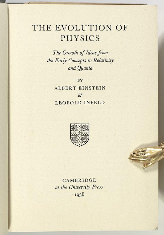 The Evolution of Physics: The Growth of Ideas from Early Concepts to Relativity and Quanta.