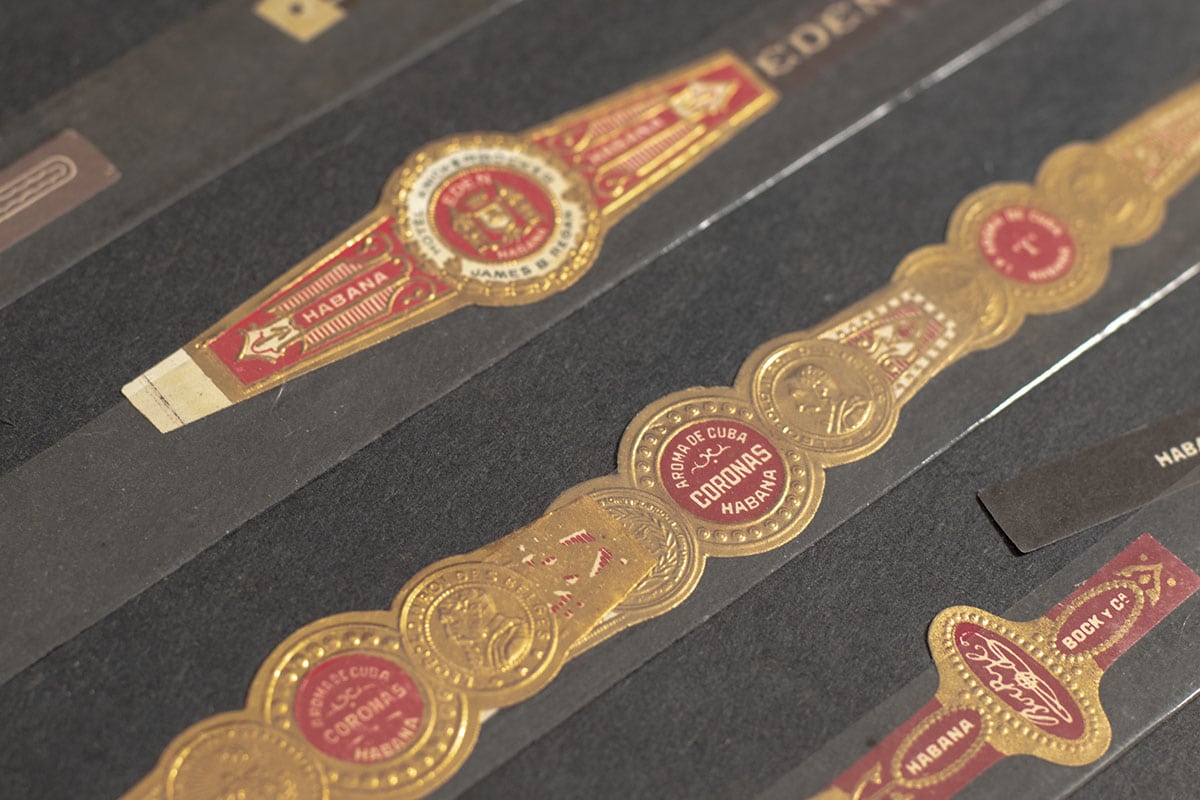 Rare Cuban Cigar Band Collection Folio
